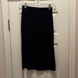 Circo Black Velvet Maxi Skirt